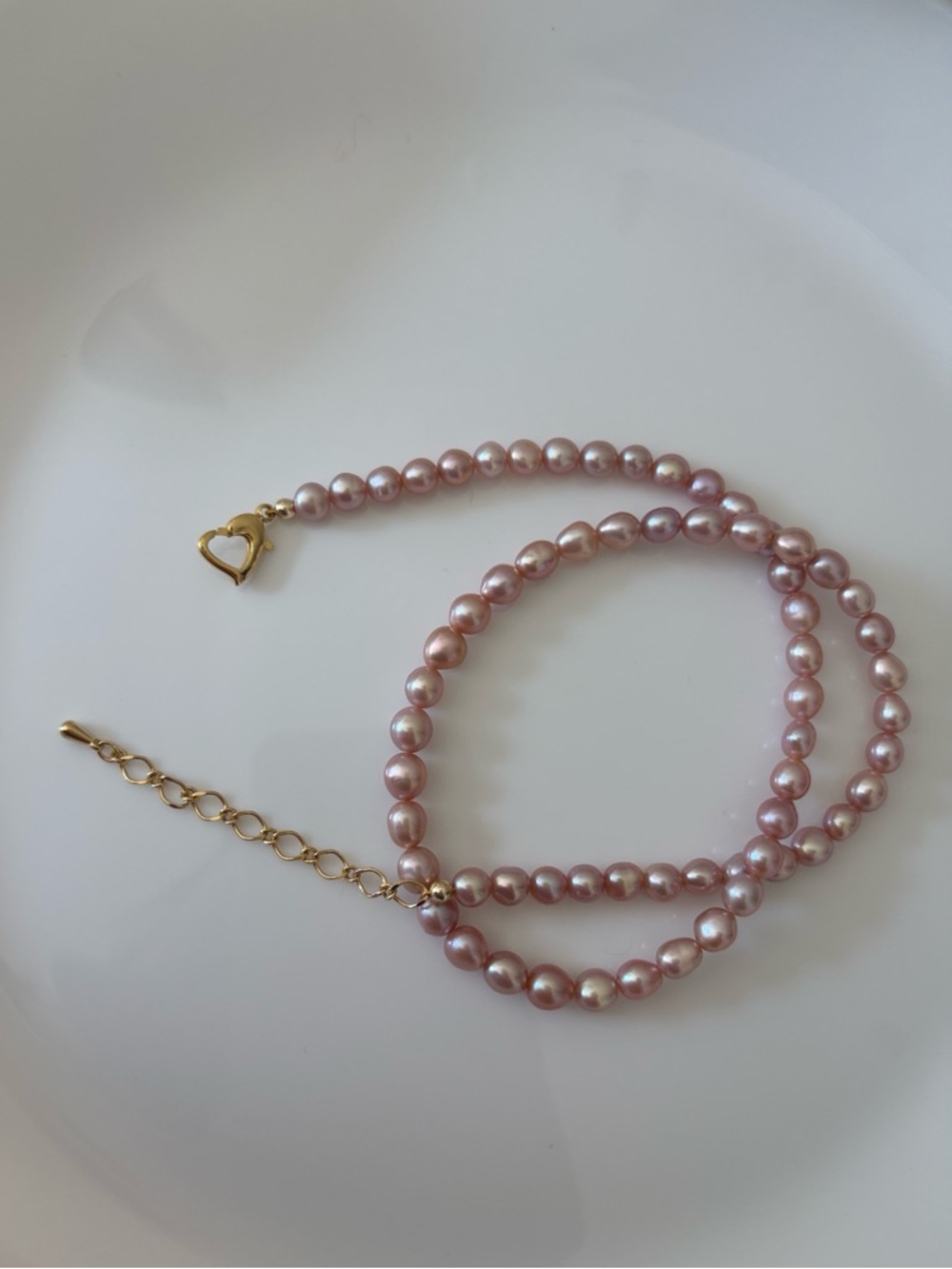 Genuine Pink Pearl Necklace - Picture 8 of 8